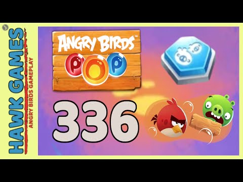 Angry Birds Stella POP Bubble Shooter Level 336 - Walkthrough, No Boosters