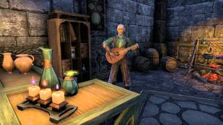 Bard in Ebony Flask tavern , Ebonheart , Stonefalls . The Plane Meld