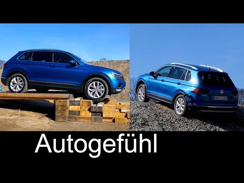 VW Tiguan pure offroad parcours riding AWD - new Volkswagen compact SUV neu