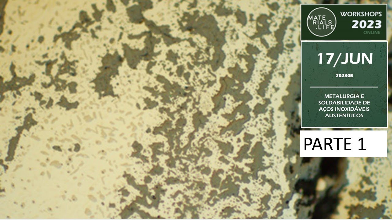 WORKSHOP 23_05 PARTE 1 SOLDAGEM DE AÇOS AUSTENÍTICOS