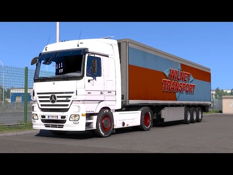ETS 2 - Mercedes Actros MP2 - Trip: Nantes - Paris