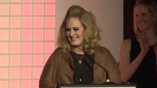 Adele Presents to Jonathan Dickins for Manager of Year at Music Week Awards 2012 (26 April 2012)