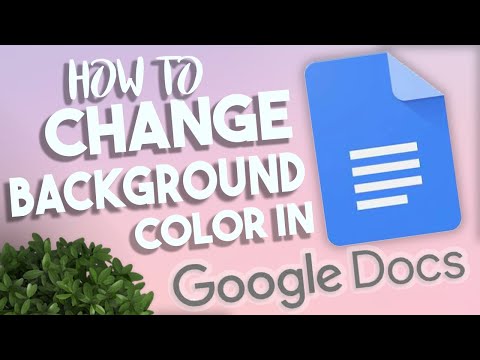 How to Change the Background Color in Google Docs