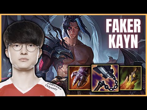 T1 FAKER EUW BOOTCAMP - FAKER KAYN JUNGLE VS EKKO - PATCH 11.19