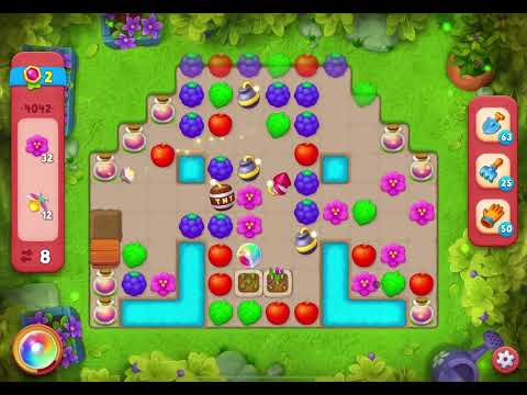 GardenScapes Level 4042 no boosters (16 moves)