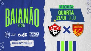 VITÓRIA 4 X 0 JUAZEIRENSE | PARTIDA COMPLETA | #BaianãoNaTVE - 21/01/2026