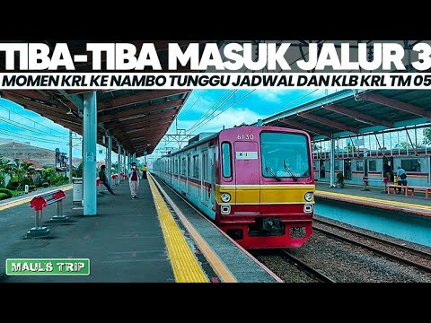 Biasanya Jalur 4, KRL NAMBO MALAH MASUK JALUR 3 DEPOK dan Ketemu KLB TM 05 | MAUL'S TRIP