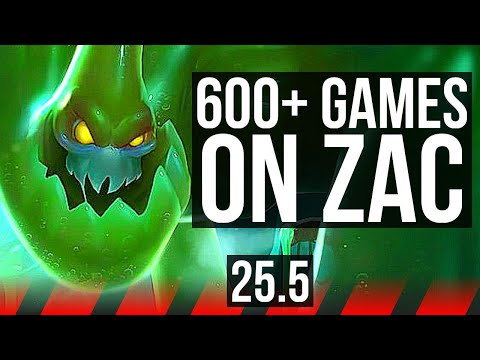 ZAC vs SETT (TOP) | 9/1/7, Godlike, 600+ games | EUW Master | 25.5