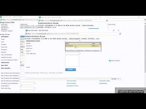Trak care - Pharmacy item mapping for Stents