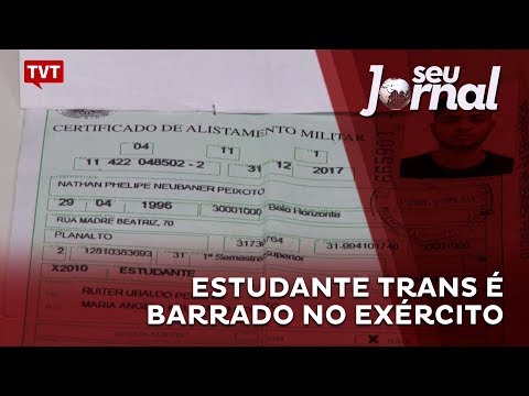 Estudante trans é barrado no Exército