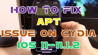 How to Fix APT Issue in Cydia on iOS 11-11.1.2 - Electra Jailbreak