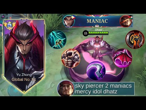 DOUBLE MANIAC USING THIS NEW META BUILD!! | YU ZHONG BEST BUILD 2025