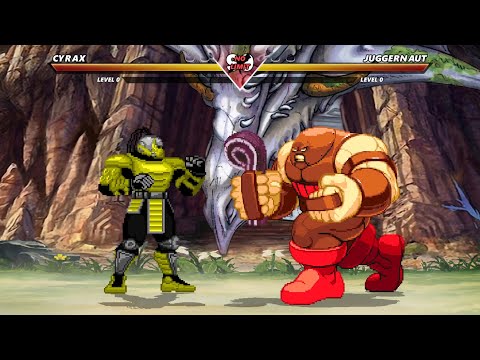 CYRAX vs JUGGERNAUT - MK vs MVC - REQUESTED BATTLE #57 - Street Fighter Hardest Level Battle