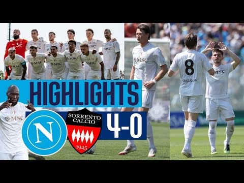 HIGHLIGHTS Napoli Sorrento 4-0 ⚽ Gol Lucca, McTominay, Hasa e Lukaku nell'amichevole 🔥