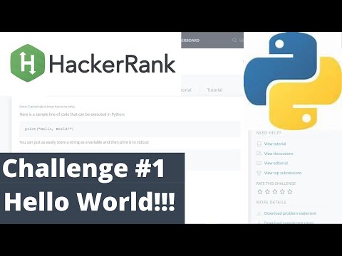 Say Hello World With Python Hackerrank 1code