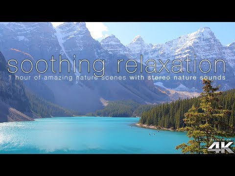 "SOOTHING RELAXATION" 200+ Amazing Nature Scenes in 4K  (w/Pure Nature Sounds) Ambient Film Video