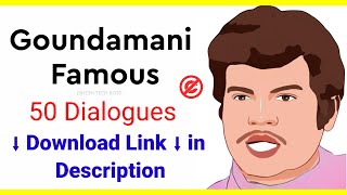 How to Goundamani comedy 50 Dialogues download   G