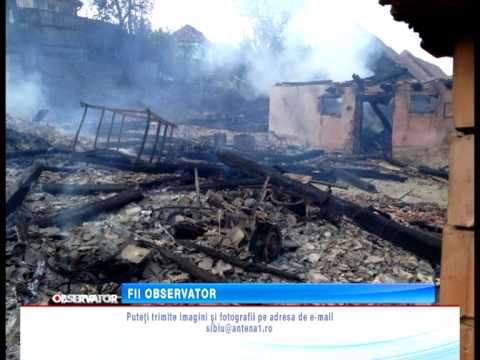 Incendiu la Alţâna