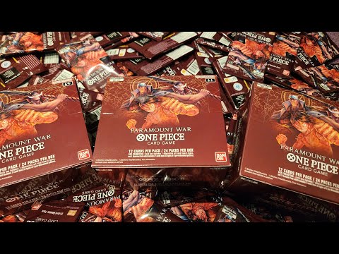 OP02 One Piece Paramount War Triple Booster Box Opening