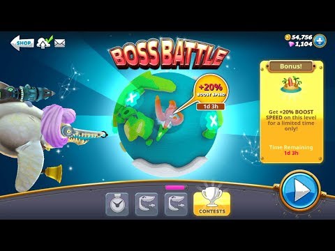 L Shark (Echo) vs Colossal Squid Live Contest - Hungry Shark World