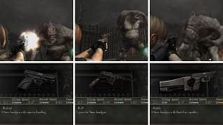 RE4 Original Blacktail vs Red9 vs Matilda Max Lvl Comparison - Professional Difficulty(PC 2k 60FPS)