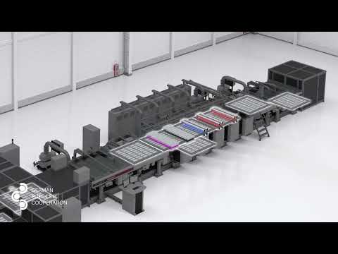 Fully automated and chained production line