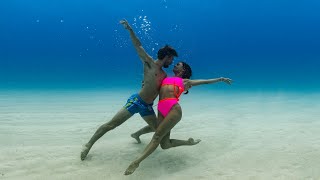 UNDERWATER DANCE PARTY with Derek Hough and Hayley Erbert Hough of DWTS! Our Dolphin Dreams!