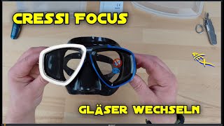 Tauchmaske Cressi Focus Gläser wechseln