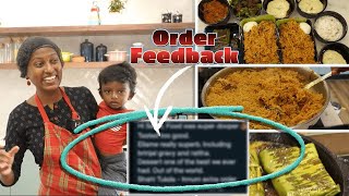 Food order feedback varadhukula tension thaangala/First food order in our home/1 kg chicken biryani