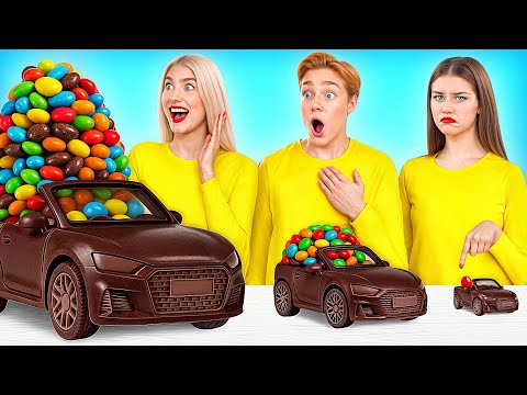 Big, Medium and Small Plate Challenge | Amazing Food Challenges by Multi DO