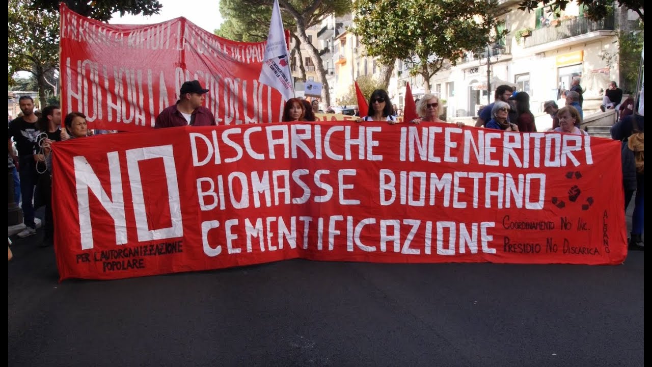 Sabato 12 ottobre nuovo corteo contro l’inceneritore di Roma con partenza da Albano