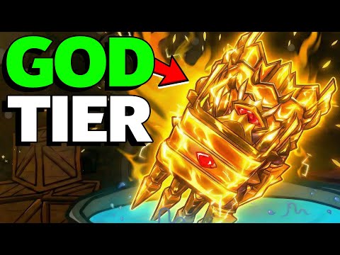 I CRAFTED NEW BROKEN DARK KNIGHT'S GAUNTLET in The Forge Roblox...