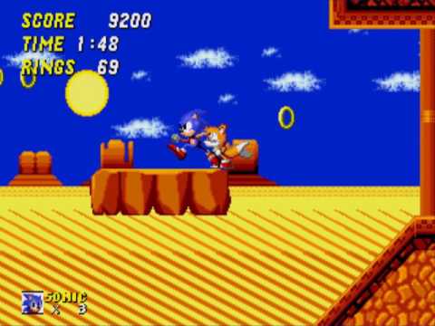 The Process of beating Dust Hill Zone in Sonic 2 Long Version