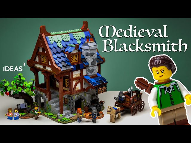 Vídeo relacionado con Lego Ideas Medieval Blacksmith 21325 Building Kit; Impressive Build-and-Display Model for Adults, New 2021 (2,164 Pieces)