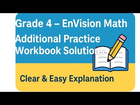Envision Math Additional Practice Grade 4