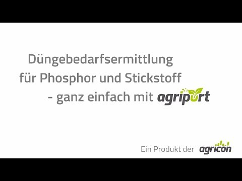 agricon | Düngebedarfsermittlung für Phosphor und Stickstoff