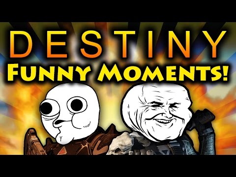 THE FLAMING DLC SPARROW! - Destiny Funny Moments! #4 [The Dark Below] (Funtage) Video