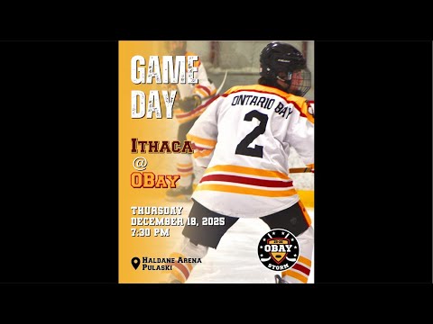 HS Varsity Ice Hockey Ontario Bay Storm vs Ithaca HS Little Red