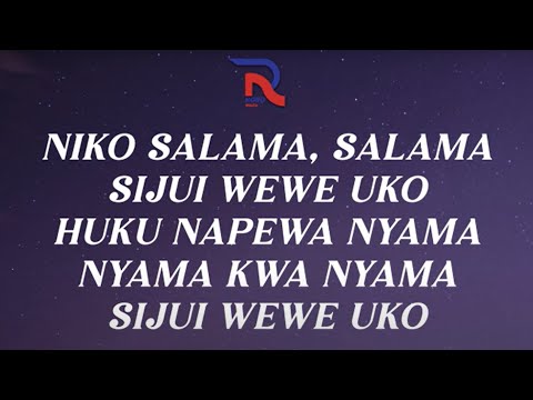 Diamond Platnumz ft barnaba - Salama (Lyrics Video)