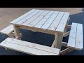 How to build a Square 4-Bench Picnic Table