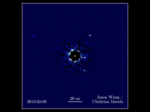 Four Planets Orbiting Star HR 8799