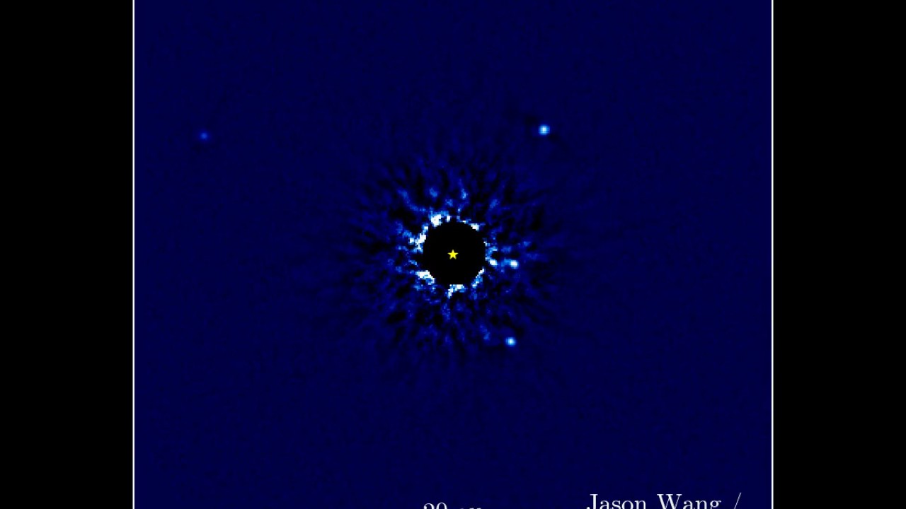 Four Planets Orbiting Star HR 8799
