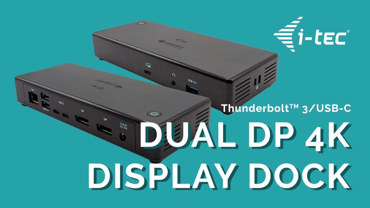 i-tec Dockingstation Thunderbolt 3/USB-C Dual 4K PD 85W