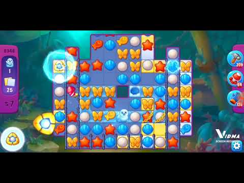 Fishdom. 8348 super hard level no boosters and diamonds. 13 moves