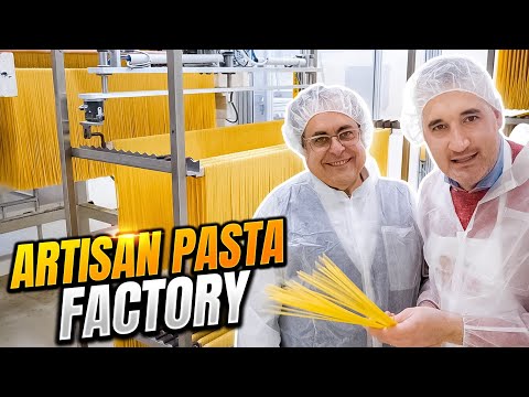 , title : 'How DRY PASTA is Made in an Italian Pasta Factory (Rustichella d'Abruzzo)'