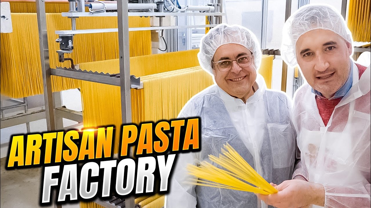 How DRY PASTA is Made in an Italian Pasta Factory (Rustichella d'Abruzzo)