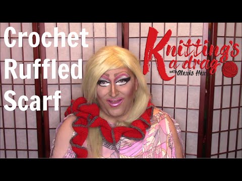 Learn To Crochet A Ruffled Scarf