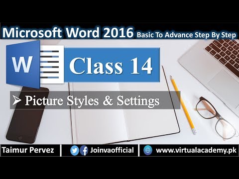 Microsoft Word Tutorials in Urdu Hindi | Picture Styles Settings 14
