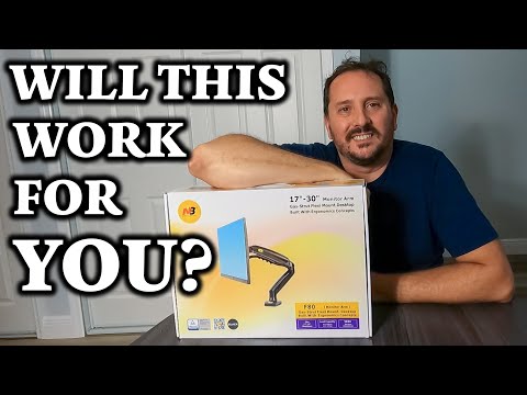 NB North Bayou Monitor Arm Desk Mount Ultra Wide Full Motion Swivel Long Arm with Gas Spring