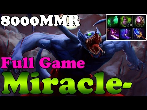 Dota 2 - Miracle- 8000MMR Plays Night Stalker 37kills - Full Game - Ranked Match Gameplay